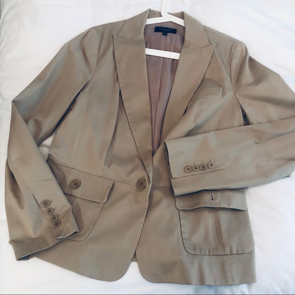 Talbots khaki blazer
